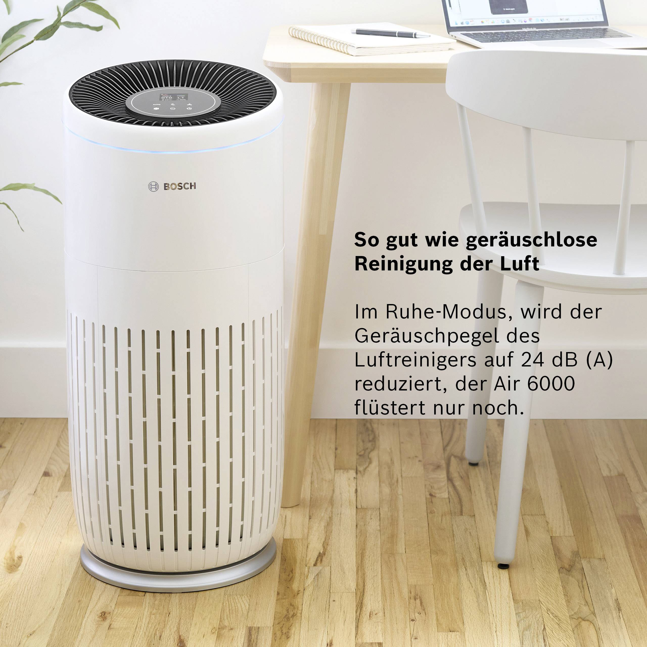 Bosch Home Comfort 7733701944 Air 6000 Luftreiniger 125 m² Weiß, Schwarz