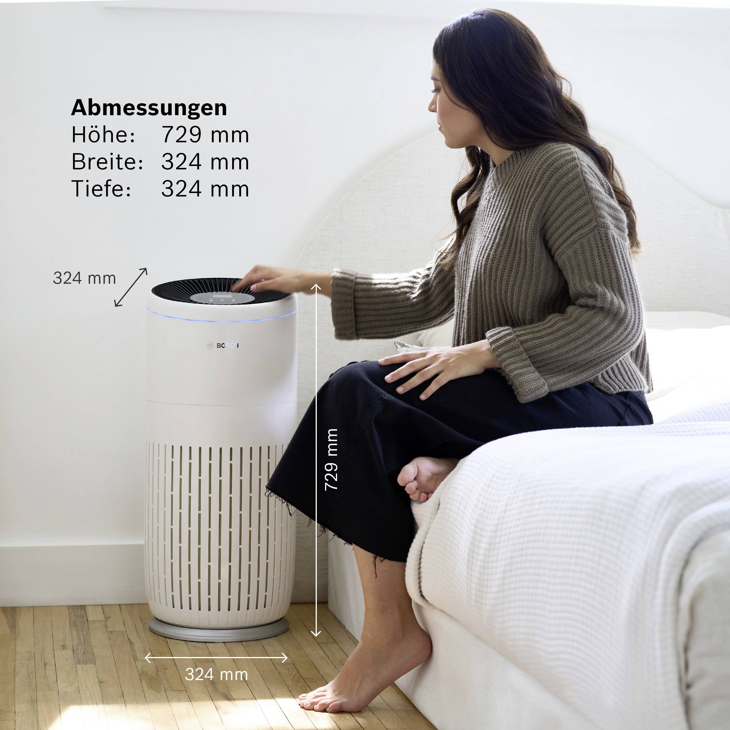 Bosch Home Comfort 7733701944 Air 6000 Luftreiniger 125 m² Weiß, Schwarz