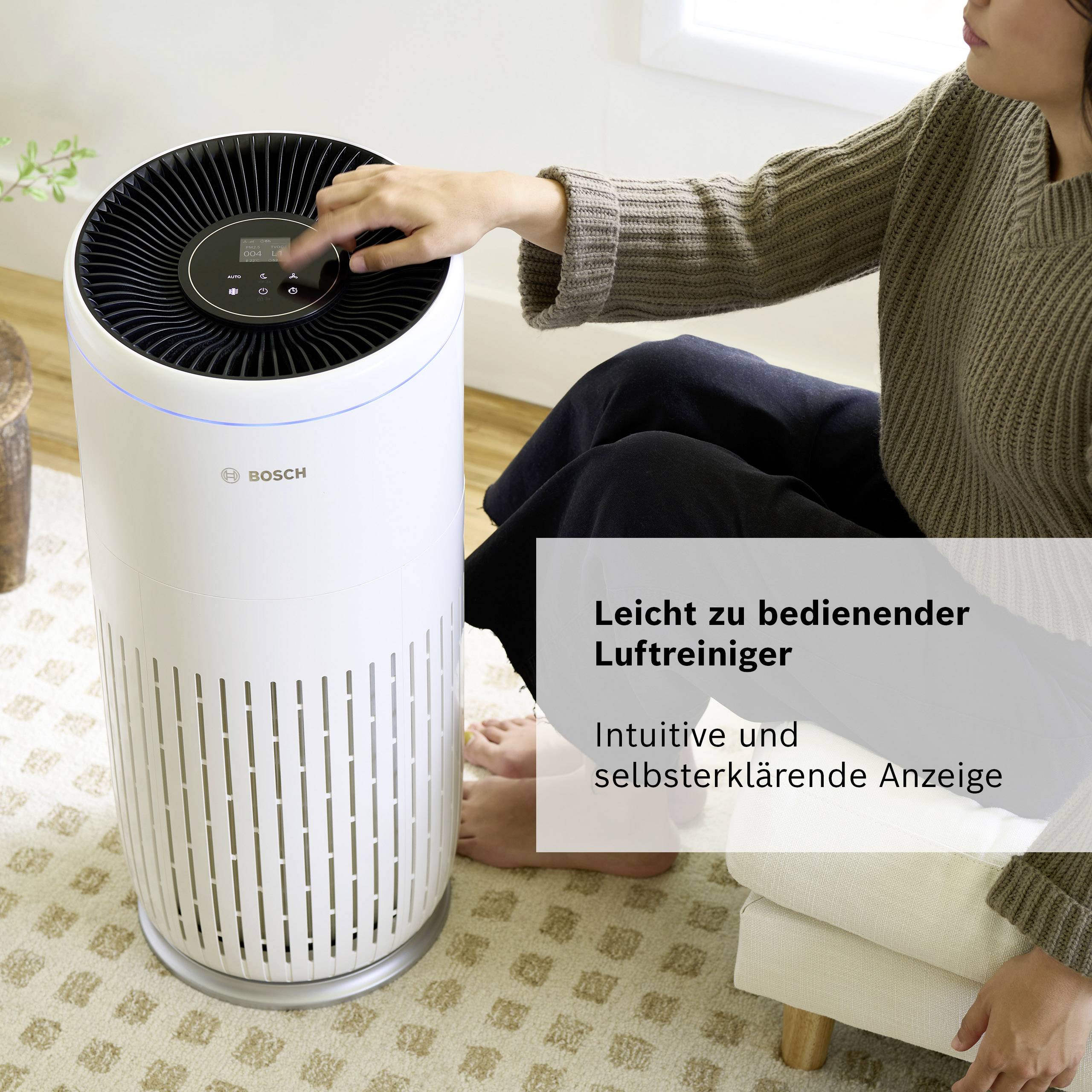 Bosch Home Comfort 7733701944 Air 6000 Luftreiniger 125 m² Weiß, Schwarz