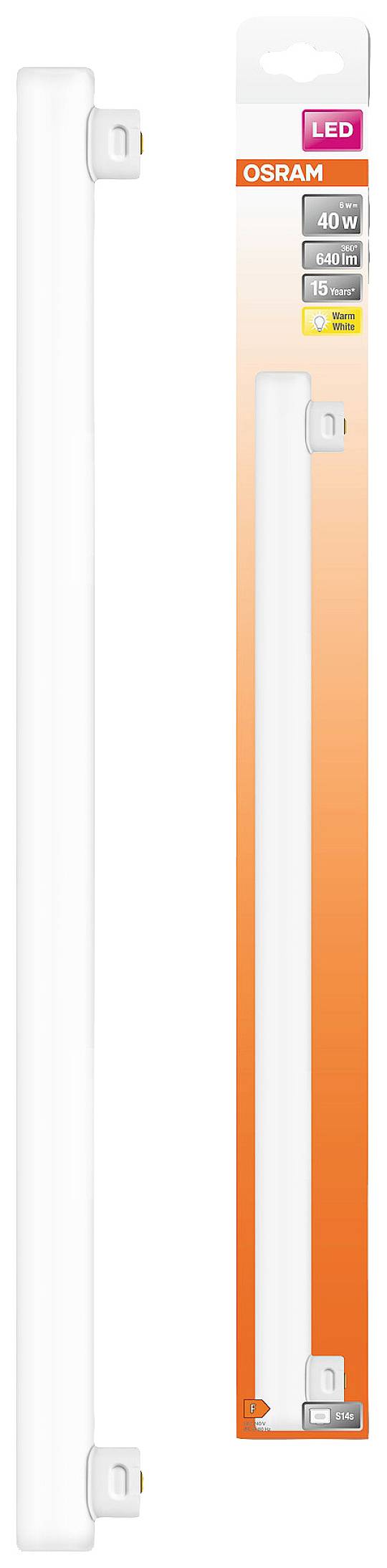 OSRAM HOMELIGHTING 4058075762411 LED EEK F (A - G) S14s Stabform 6W = 40W Warmweiß (Ø x H) 28mm x 28mm 1St.