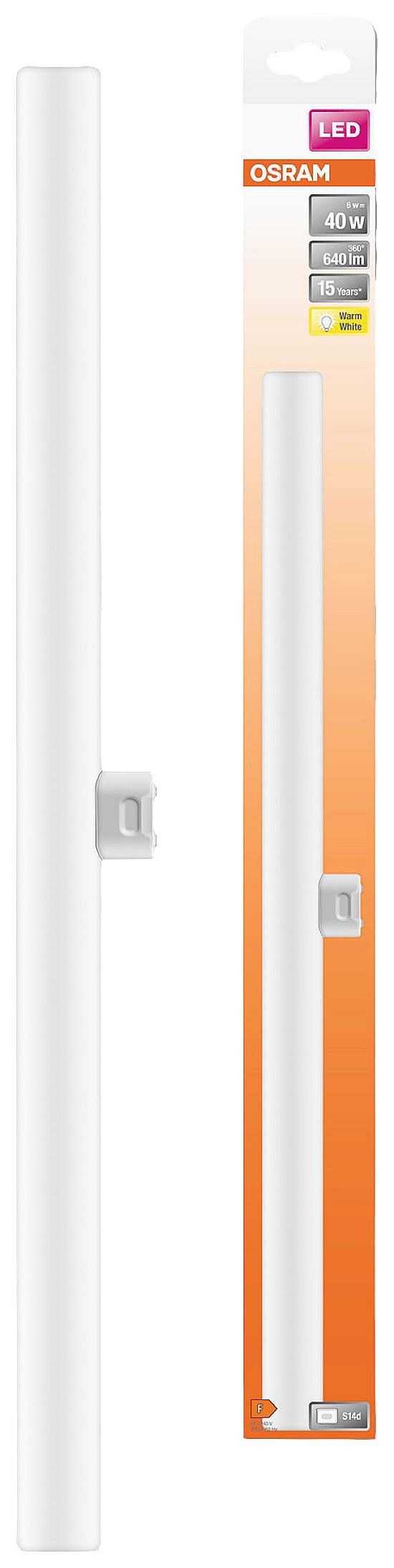 OSRAM HOMELIGHTING 4058075762435 LED EEK F (A - G) E27 Stabform 6 W = 40 W Warmweiß (Ø x H) 28 mm x 28 mm 1 St.