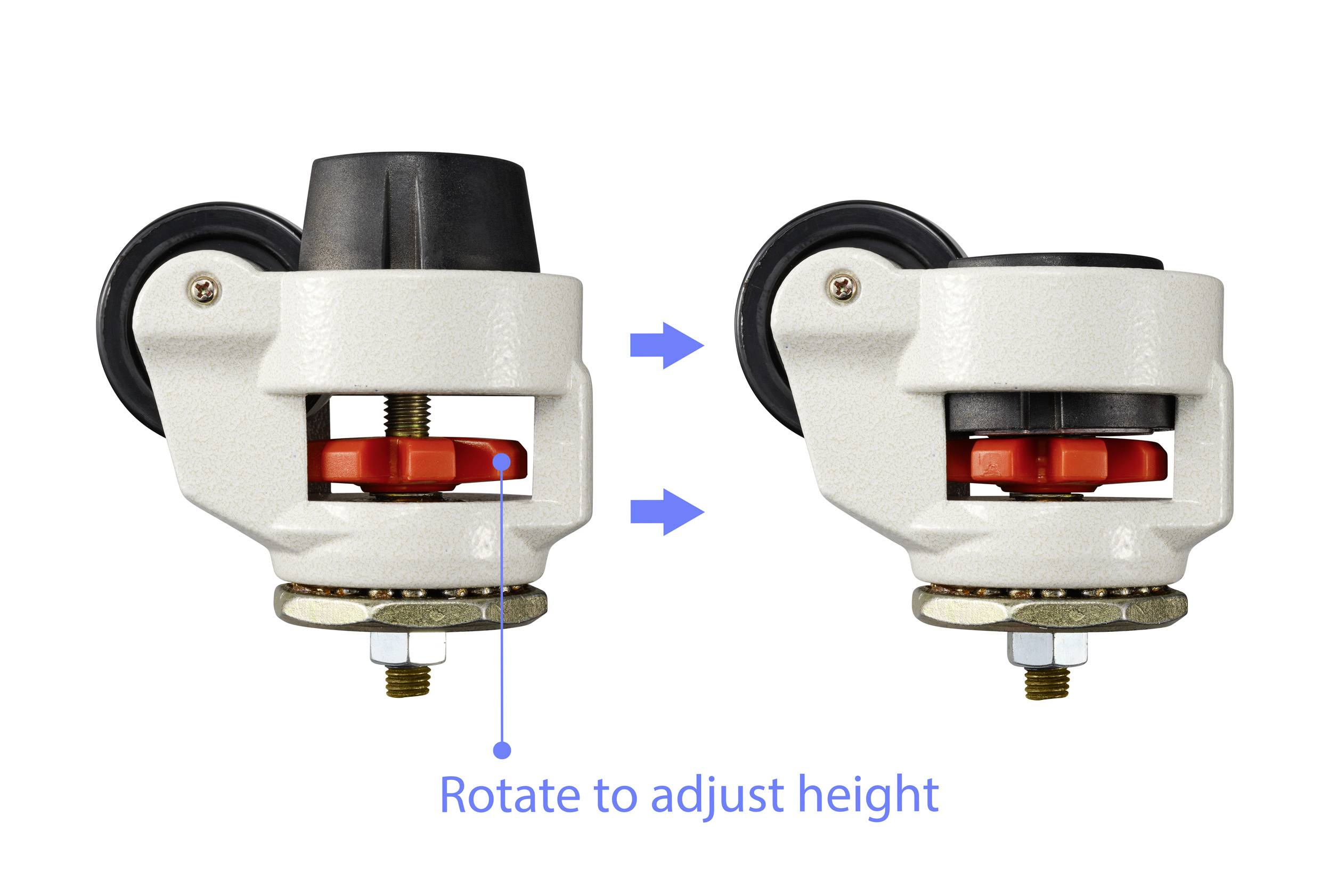 TOOLCRAFT TO-7908105 Schwerlast-Rad Rad-Durchmesser: 62mm Tragfähigkeit (max.): 500kg 1St.