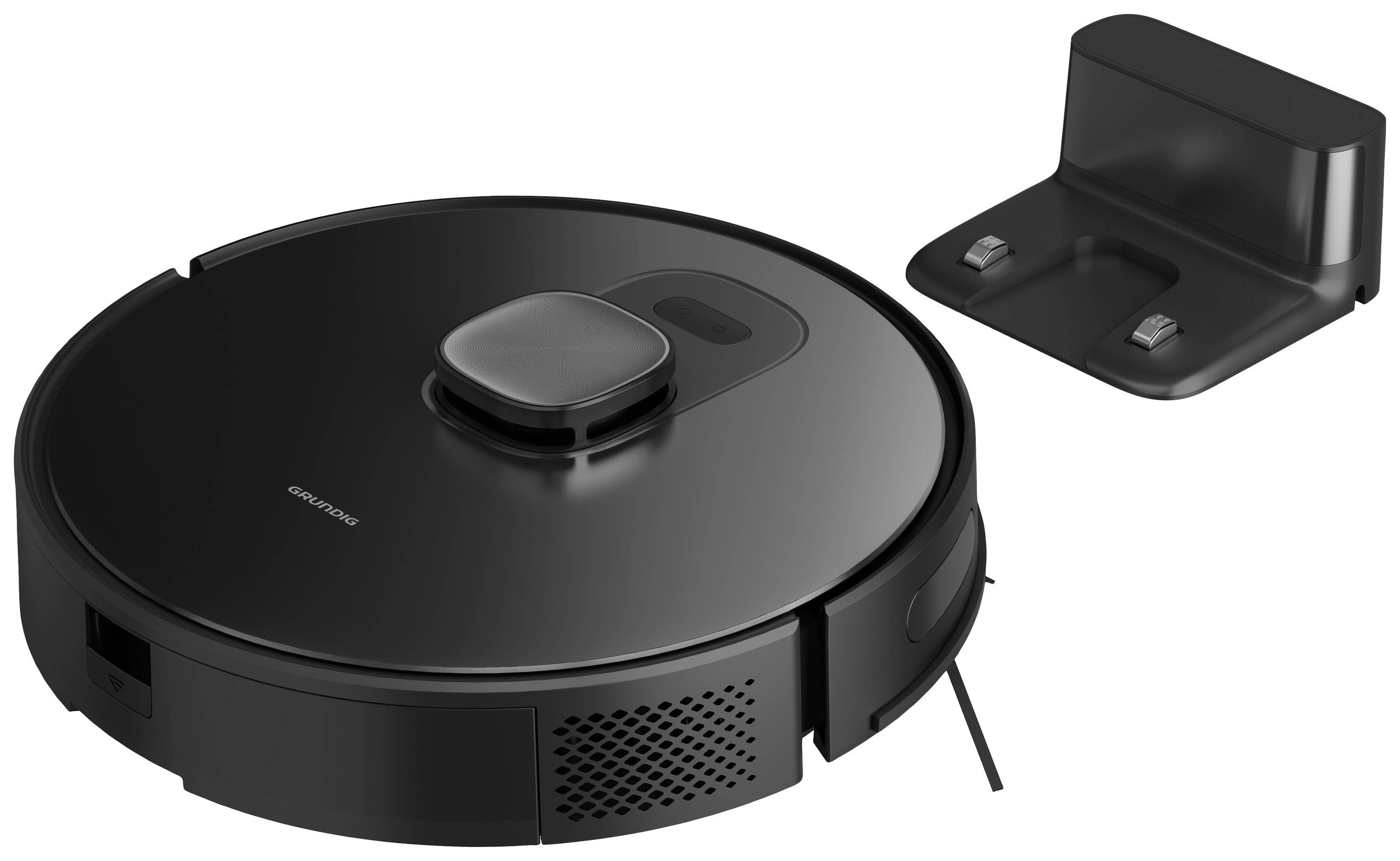 Grundig VCR 6230 Saug-und Wischroboter Schwarz mit Wischfunktion, App gesteuert