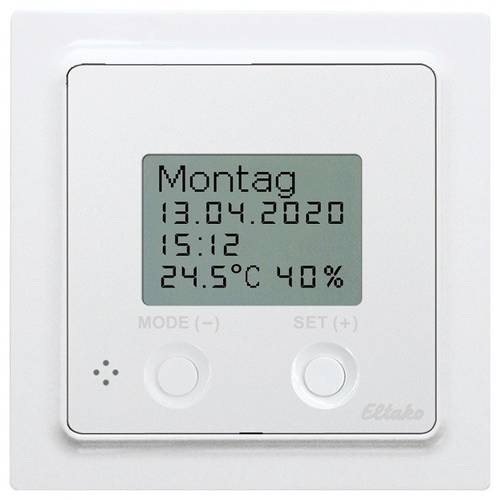 Eltako FUTH55ED/12-24V UC-wg Funk Hygrostat Reichweite max. (im Freifeld) 30 m