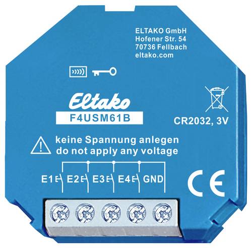 F4USM61B Eltako Funk Sender Reichweite max. (im Freifeld) 30 m