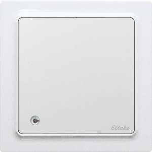 Ein weißer Wandschalter mit dem Logo 'Eltako' in der unteren rechten Ecke.