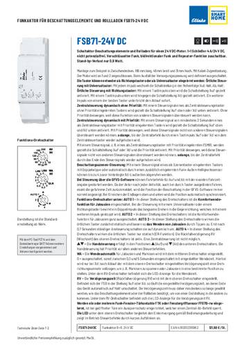 Image of Eltako FSB71-24V DC Jalousie-/Rollladenaktor Beschattungselement