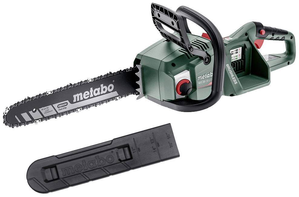 Metabo MS 36-18 LTX BL 40 Akku Kettensäge ohne Akku, ohne Ladegerät 18 V Schwertlänge 400 mm
