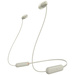 Sony WI-C100 In Ear Headset Bluetooth® Stereo Taupe Headset, Klang-Personalisierung, Lautstärkerege
