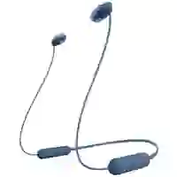 Sony WI-C100 In Ear Headset Bluetooth® Stereo Blau Headset, Klang-Personalisierung, Lautstärkeregelung, Nackenband Sony WI-C100 In Ear Headset Bluetooth® Stereo Blau Headset, Klang-Personalisierung, Lautstärkeregelung, Nackenband