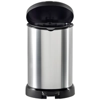 Curver DECO Bin 240568 Mülleimer 15l (B x H x T) 303 x 448 x 268mm Silber, Schwarz 1St. Curver DECO Bin 240568 Mülleimer 15l (B x H x T) 303 x 448 x 268mm Silber, Schwarz 1St.