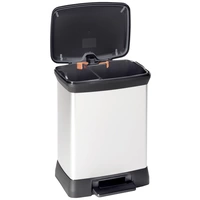 Curver DECO Bin 240638 Mülleimer 30l (B x H x T) 390 x 510 x 290mm Silber, Schwarz 1St. Curver DECO Bin 240638 Mülleimer 30l (B x H x T) 390 x 510 x 290mm Silber, Schwarz 1St.