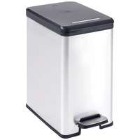 Curver DECO Bin 240639 Mülleimer 25l (B x H x T) 250 x 450 x 420mm Silber, Schwarz 1St. Curver DECO Bin 240639 Mülleimer 25l (B x H x T) 250 x 450 x 420mm Silber, Schwarz 1St.