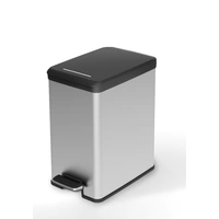 Curver DECO Bin 240639 Mülleimer 25l (B x H x T) 250 x 450 x 420mm Silber, Schwarz 1St. Curver DECO Bin 240639 Mülleimer 25l (B x H x T) 250 x 450 x 420mm Silber, Schwarz 1St.