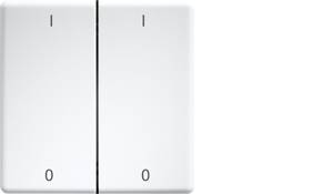 Eltako DW-FT55-rw+IO Doppel-Schalterwippe