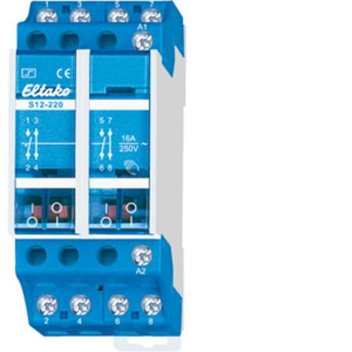 Eltako Stromstoß-Schalter Hutschiene S12-220-230V 2 Öffner, 2 Schließer 230 V/AC 16 A 2300 W 1 St.