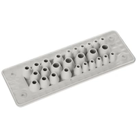Trelleborg MH-24 F27-1 LIGHT GREY UL94 V-0 IP65 | TPE | Screw Durchführungsplatte TPE Grau 1St. Trelleborg MH-24 F27-1 LIGHT GREY UL94 V-0 IP65 | TPE | Screw Durchführungsplatte TPE Grau 1St.
