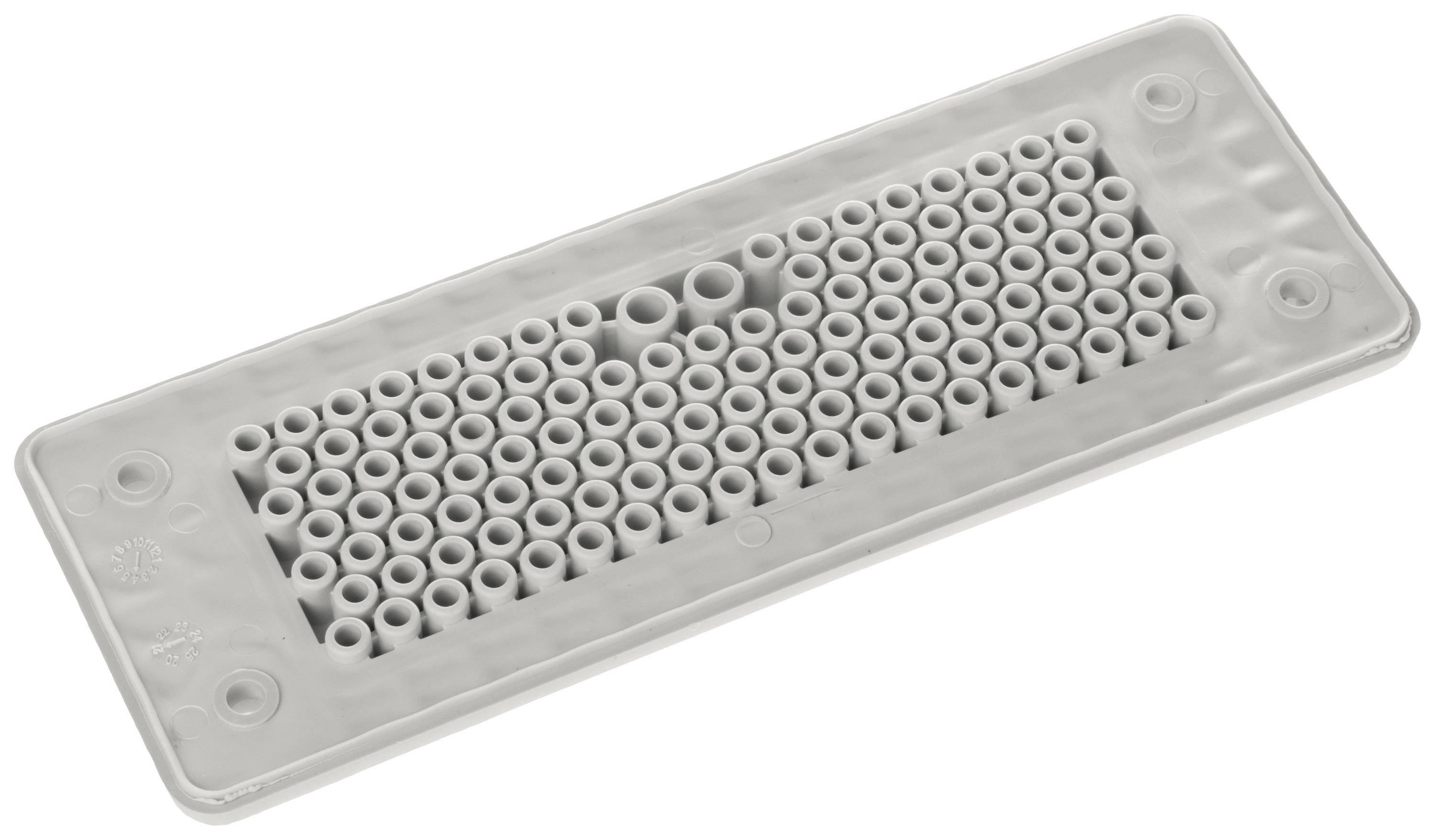 Trelleborg MH-24 F 125-1 LIGHT GREY UL94 V-0 IP65 | TPE | Screw Durchführungsplatte TPE Grau 1St.