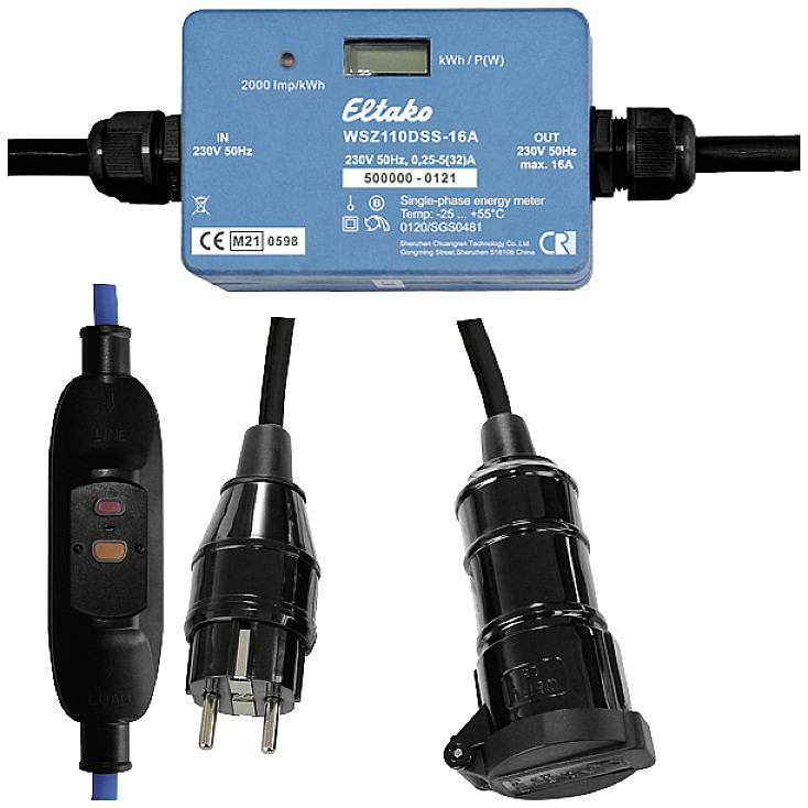 Eltako WSZ110DSS-16A+PRCD MID Mobiler Stromzähler 1 St.