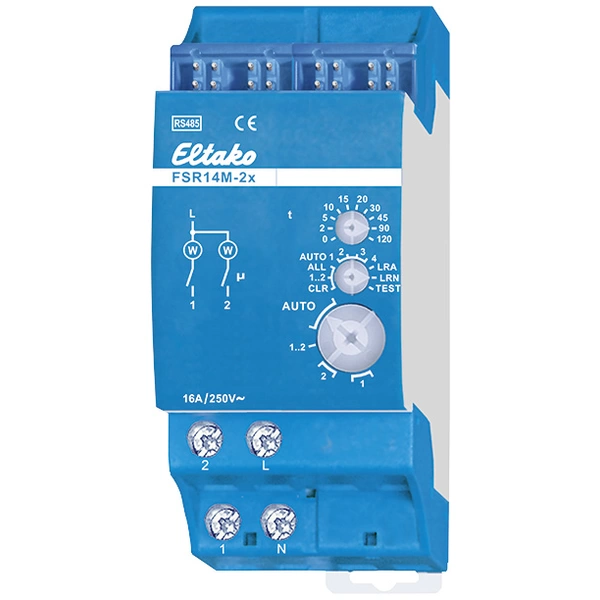Eltako FSR14M-2x RS485 Bus-Schaltaktor Rack Schaltleistung (max.) 2000W Eltako FSR14M-2x RS485 Bus-Schaltaktor Rack Schaltleistung (max.) 2000W