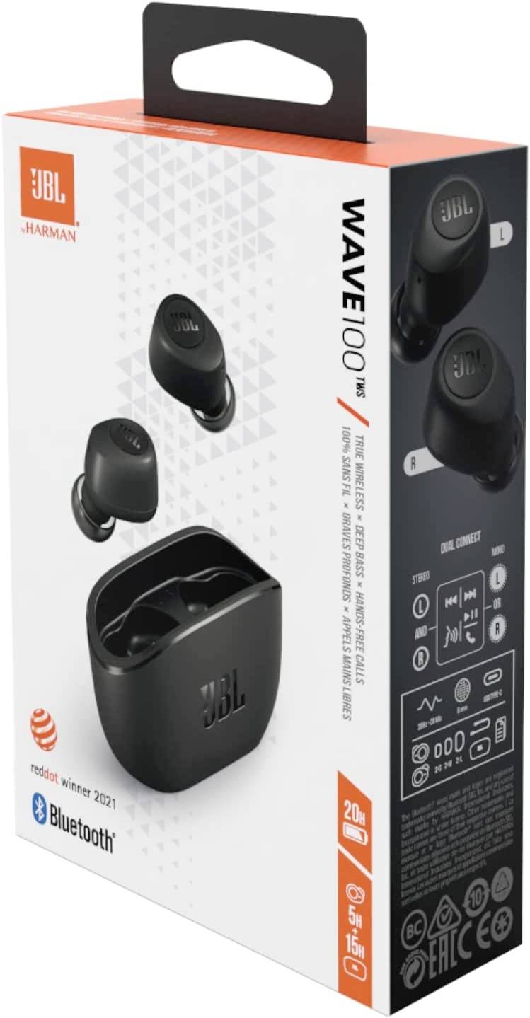 JBL Harman Wave 100 TWS In Ear Kopfhörer Bluetooth® Schwarz