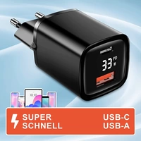 Eaxus Dual Port USB Ladegerät 33W 1x USB-A, 1x USB-C® Schwarz Innenbereich Eaxus Dual Port USB Ladegerät 33W 1x USB-A, 1x USB-C® Schwarz Innenbereich