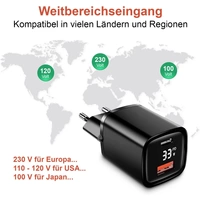 Eaxus Dual Port USB Ladegerät 33W 1x USB-A, 1x USB-C® Schwarz Innenbereich Eaxus Dual Port USB Ladegerät 33W 1x USB-A, 1x USB-C® Schwarz Innenbereich