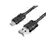 REEKIN USB-Ladekabel USB-A Stecker, USB-C® Stecker 1.00m Schwarz 82634