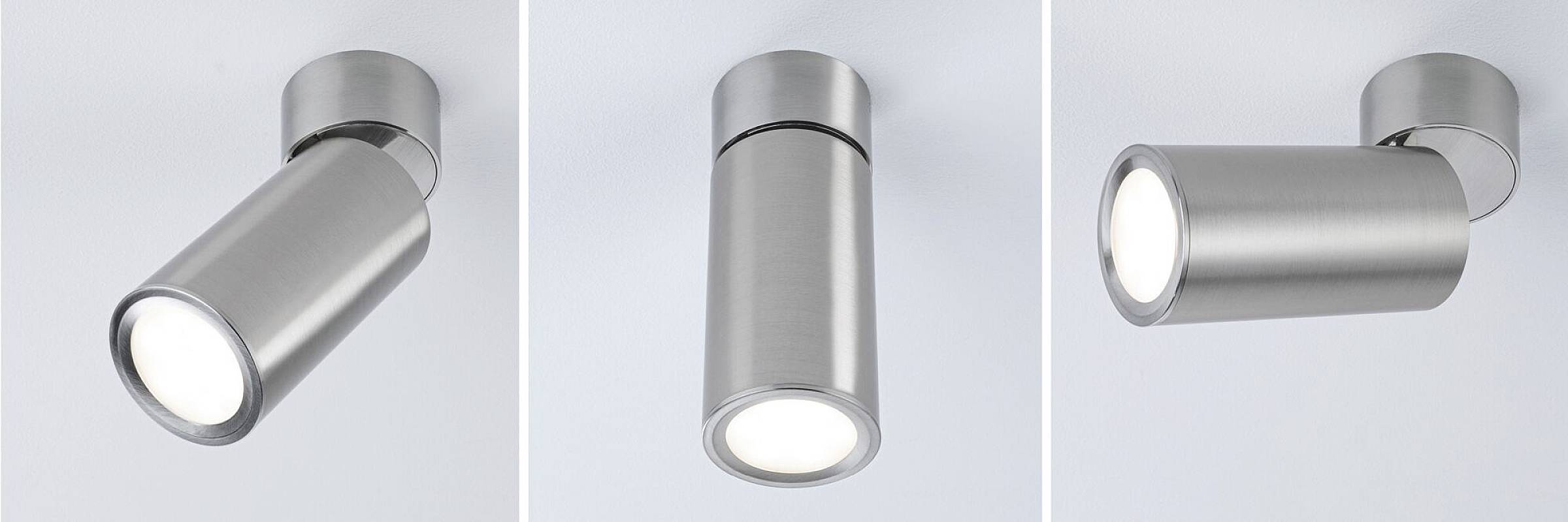 Paulmann Turnal Coin 3SD ABL Eisen 93091 LED-Aufbauleuchte LED 6W Eisen (gebürstet)