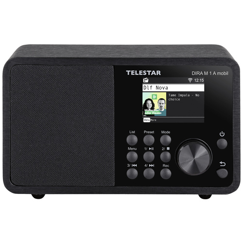 Telestar DIRA M 1A mobil Internet Tischradio Internet, DAB+, UKW AUX, Bluetooth®, DLNA, USB, WLAN, Internetradio Aufnahmefunktion