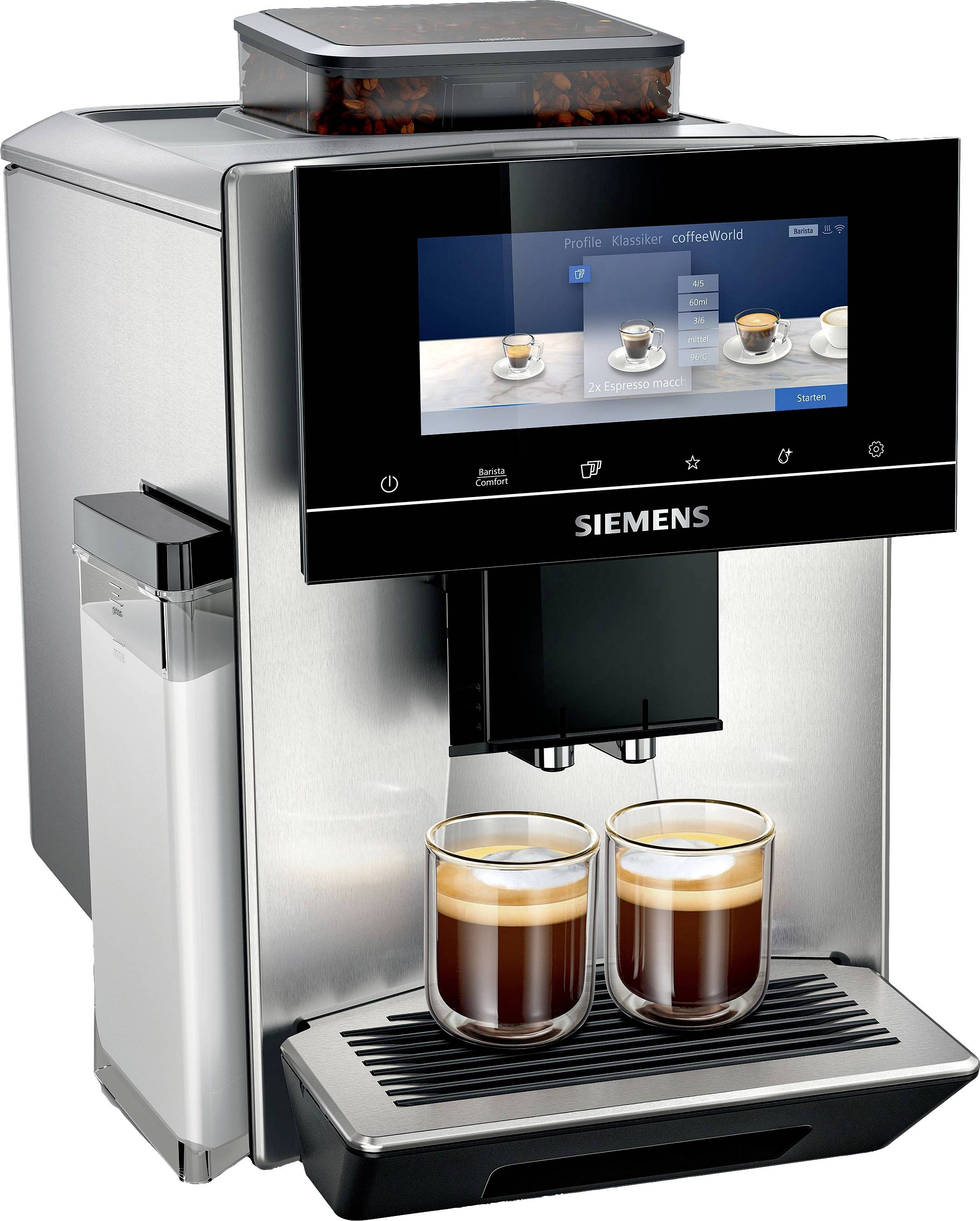 Siemens Hausgeräte EQ900 TQ903D03 Kaffeevollautomat Edelstahl