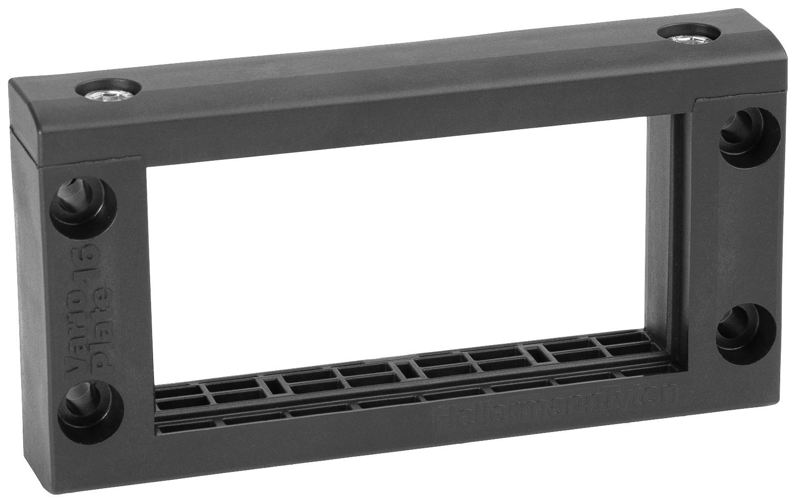 HellermannTyton VarioPlate-16_Frame-PL-BK Kabeldurchführungsrahmen halogenfrei Kunststoff Schwarz 1St.