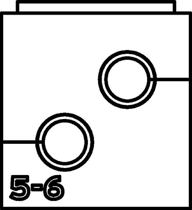 HellermannTyton VP-S_2/5-6_Ins-dbl-PL-BK (20) Zweifachtülle halogenfrei Kunststoff Schwarz 20St.