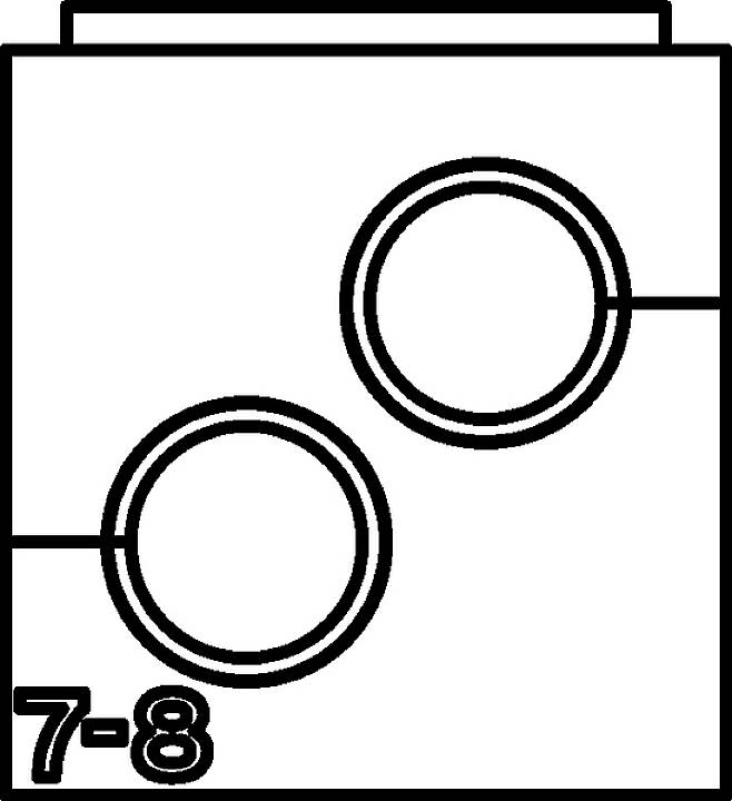 HellermannTyton VP-S_2/7-8_Ins-dbl-PL-BK (20) Zweifachtülle halogenfrei Kunststoff Schwarz 20St.