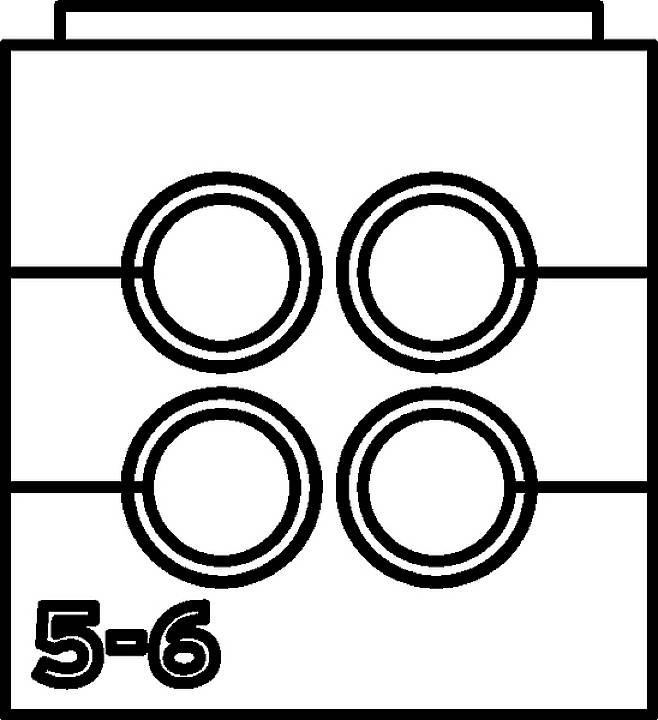 HellermannTyton VP-S_4/5-6_Ins-quad-PL-BK (20) Vierfachtülle halogenfrei Kunststoff Schwarz 20St.