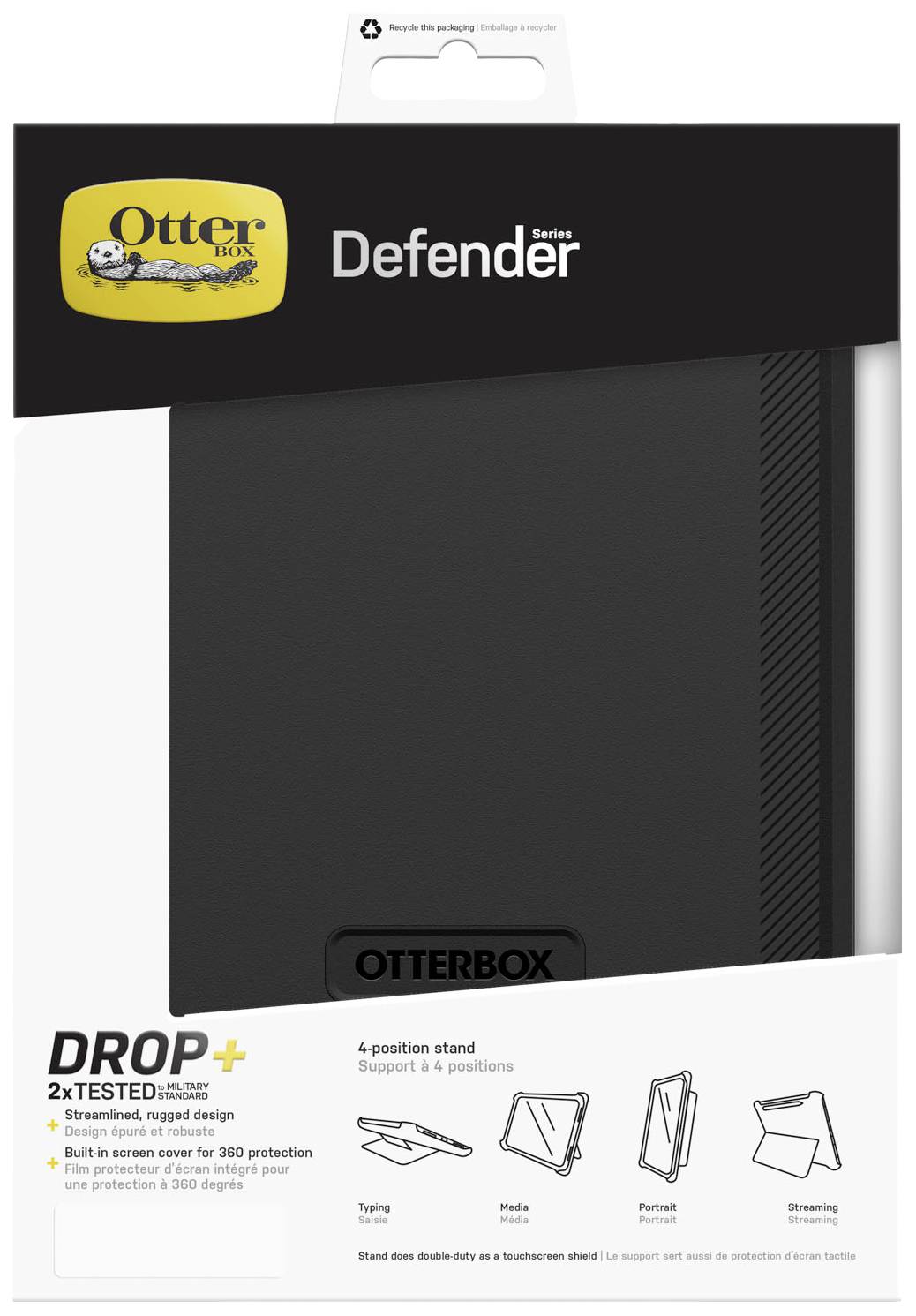Otterbox Defender Tablet-Cover Apple iPad 10.9" (Gen.10, 2022), iPad 10.9" (A16, 2025) 27,7cm (10,9") Back Cover Schwarz
