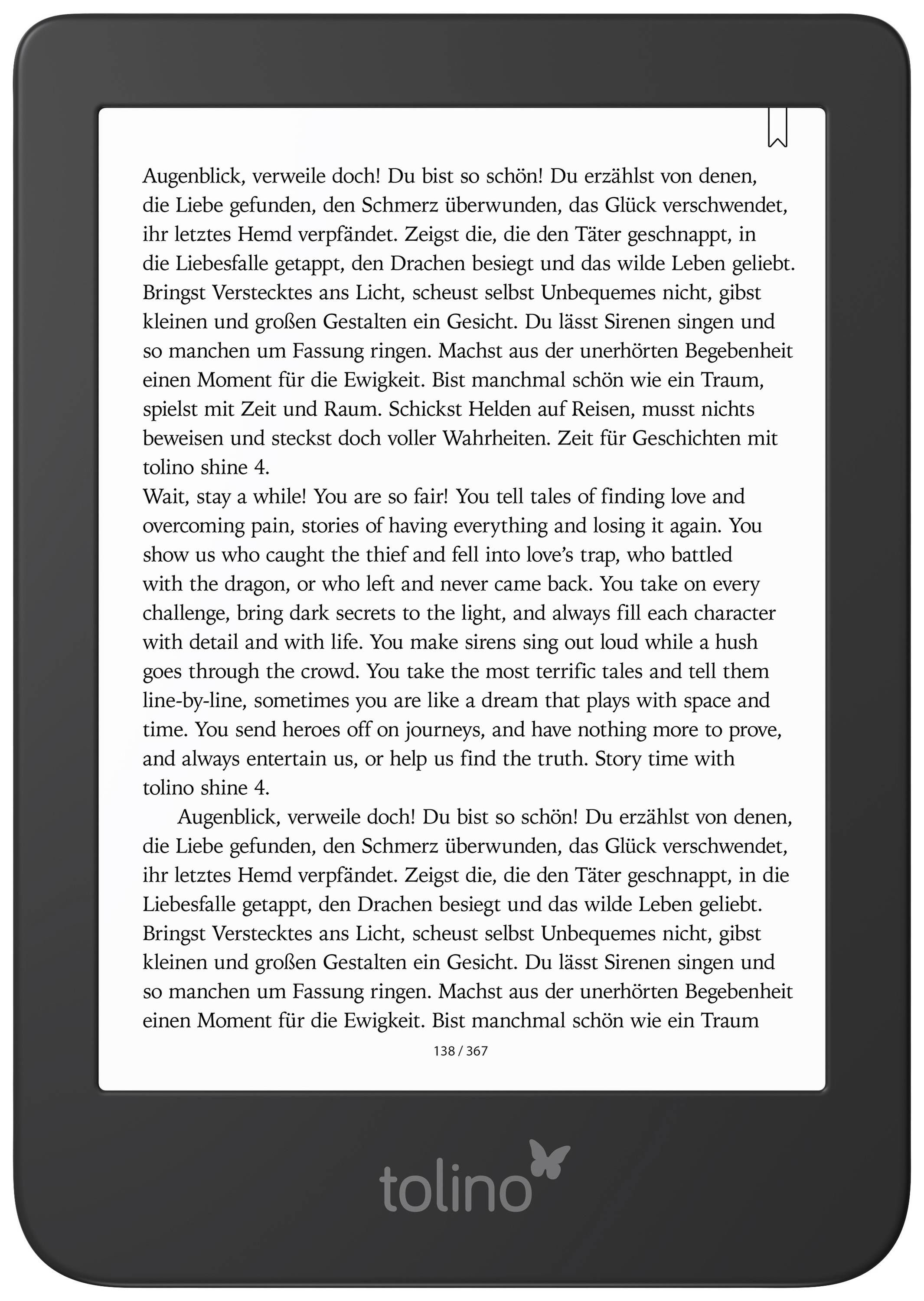 Tolino shine 4 eBook-Reader 15.2 cm (6 Zoll) Schwarz/Blau