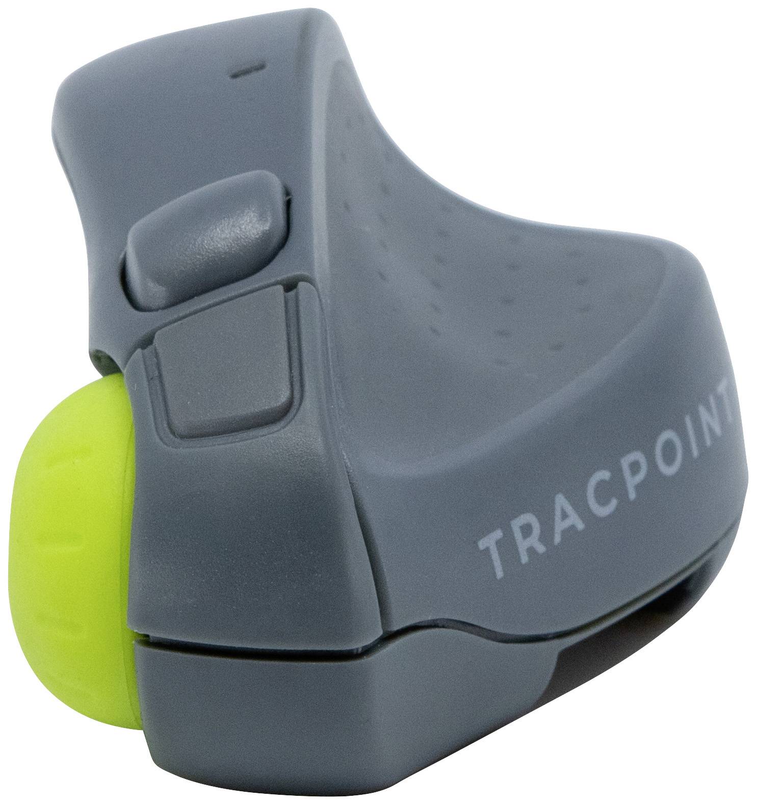 Swiftpoint TRACPOINT Ergonomische Maus Bluetooth® Optisch Grau 2 Tasten 1800 dpi Ergonomisch, Gestenfunktion