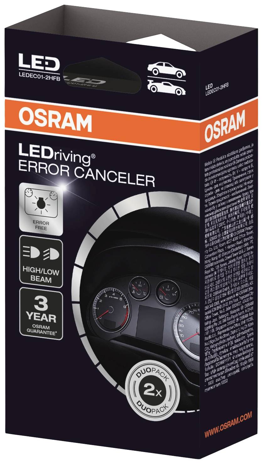 OSRAM CanBus Lastwiderstand LEDEC01-2HFB Bauart (Kfz-Leuchtmittel) Adapter für Night Breaker H7-LED
