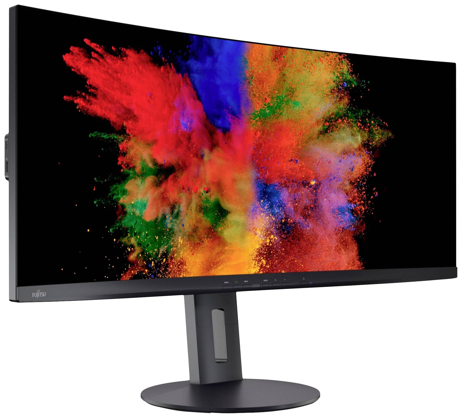 Fujitsu P34-9 U LED-Monitor EEK G (A - G) 86.4 cm (34 Zoll) 3440 x 1440 Pixel 21:9 5 ms DisplayPort, HDMI®, VGA, Audio, 2.0 (3.5 mm Klinke), USB 3.2