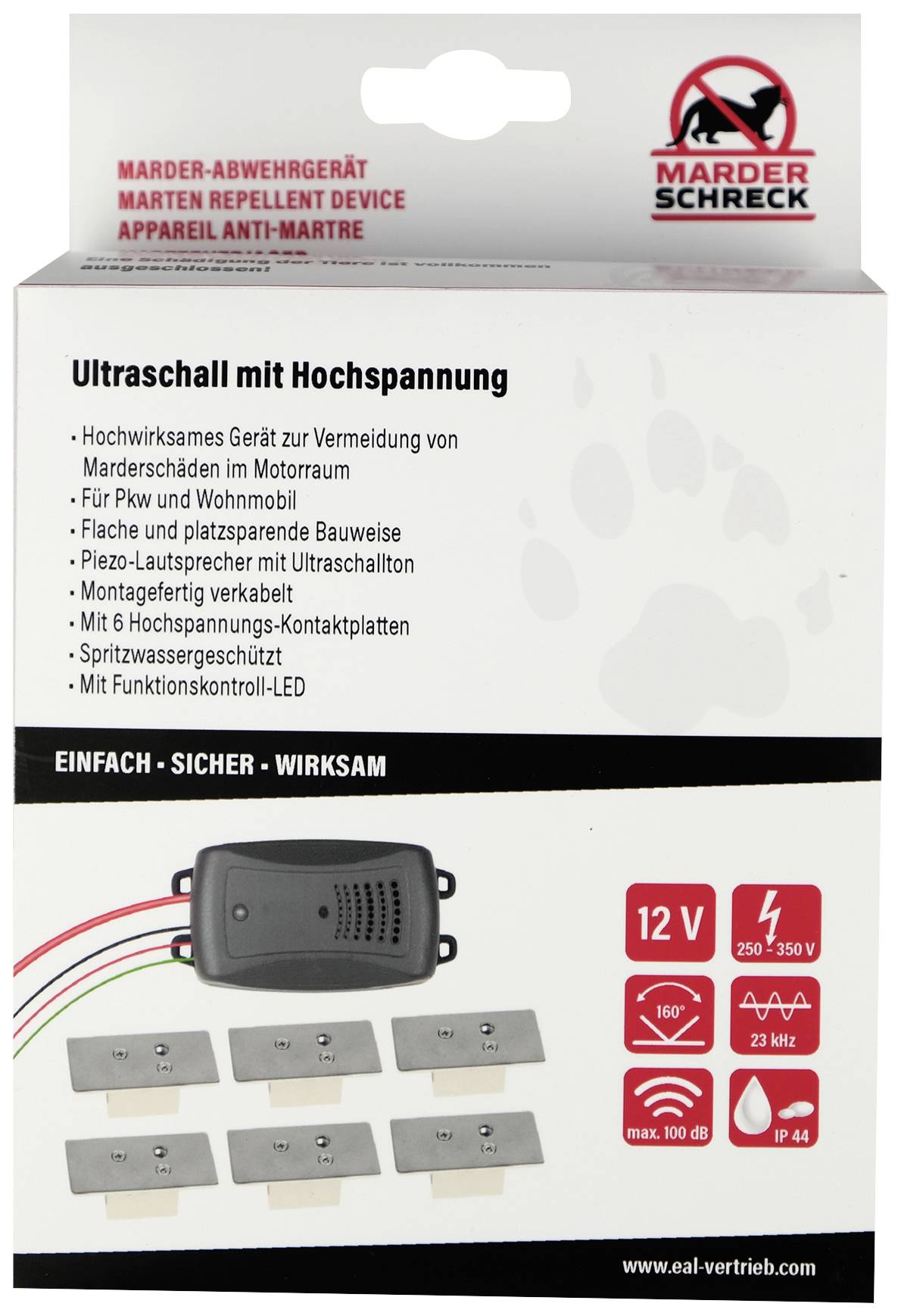 LAS 16277 Ultraschall-Marderabwehr 1St.
