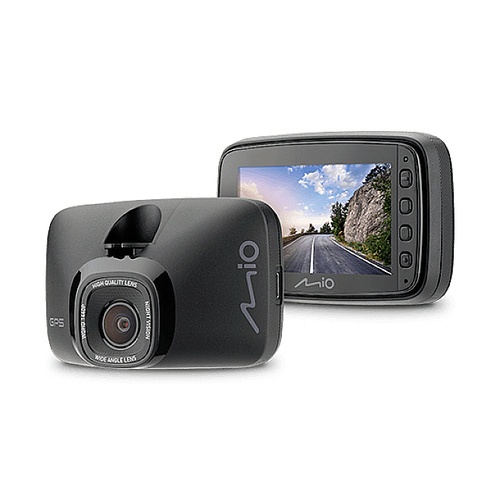 MIO MiVue 812 Dashcam mit GPS Blickwinkel horizontal max.=140° Akku,  Display, GPS mit Radarerkennung, Auffahrwarner, Mikrofon