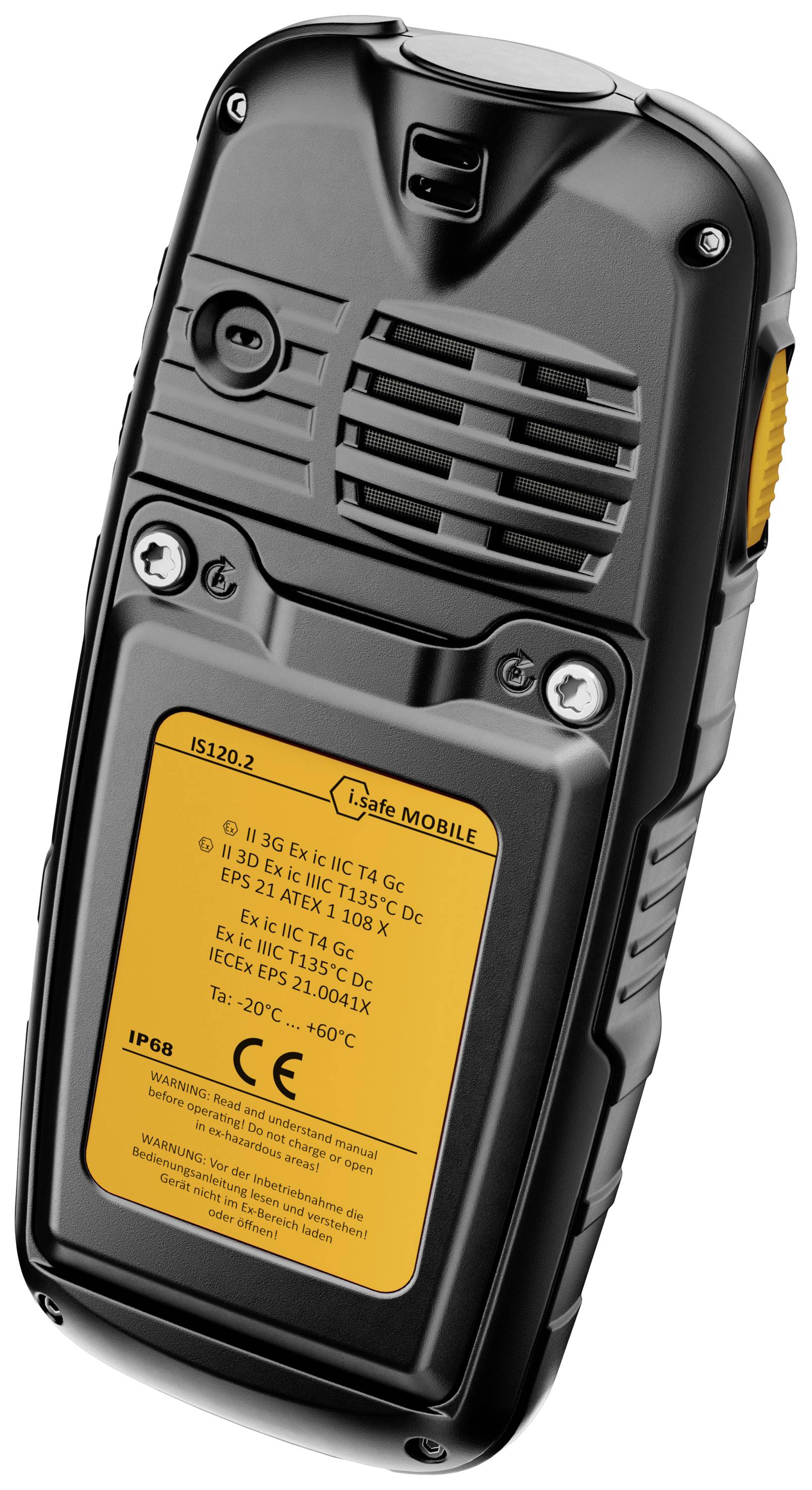 iSafe MOBILE IS120.2 Ex-geschütztes Handy ZONE 2/22 16 GB 6.1 cm (2.4 Zoll) Schwarz Single-SIM