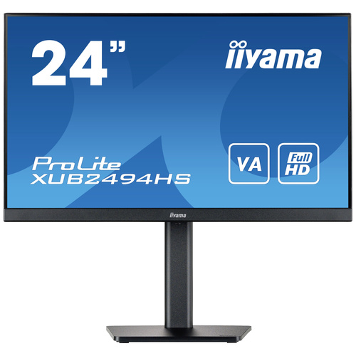 Iiyama XUB2494HS-B2 LED-Monitor EEK E (A - G) 60.5cm (23.8 Zoll) 1920 x 1080 Pixel 16:9 4 ms HDMI®, DisplayPort, Kopfhörer