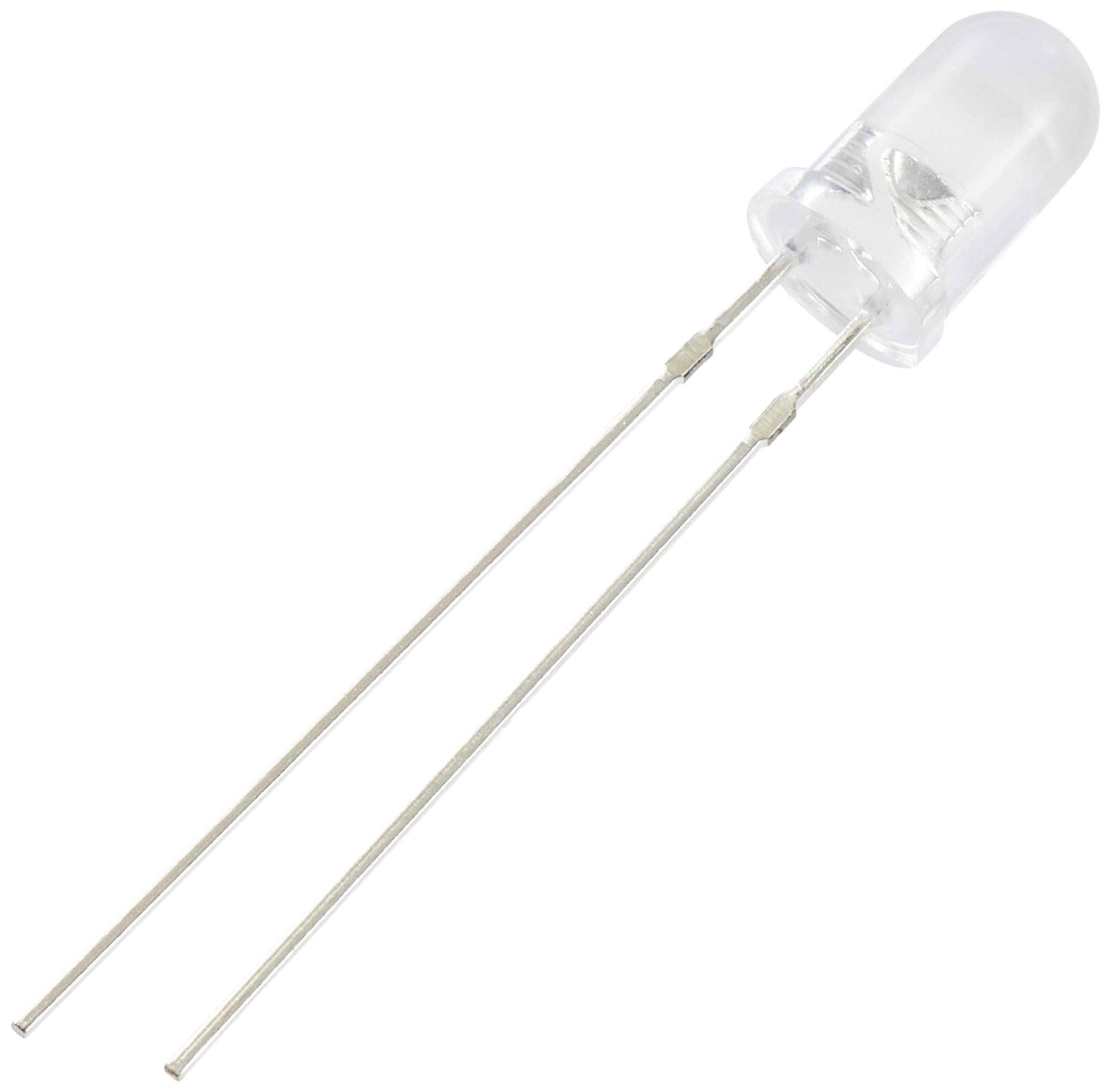 TRU COMPONENTS LED bedrahtet Gelb Rund 5mm 3000 mcd 100° 20mA 2.1V