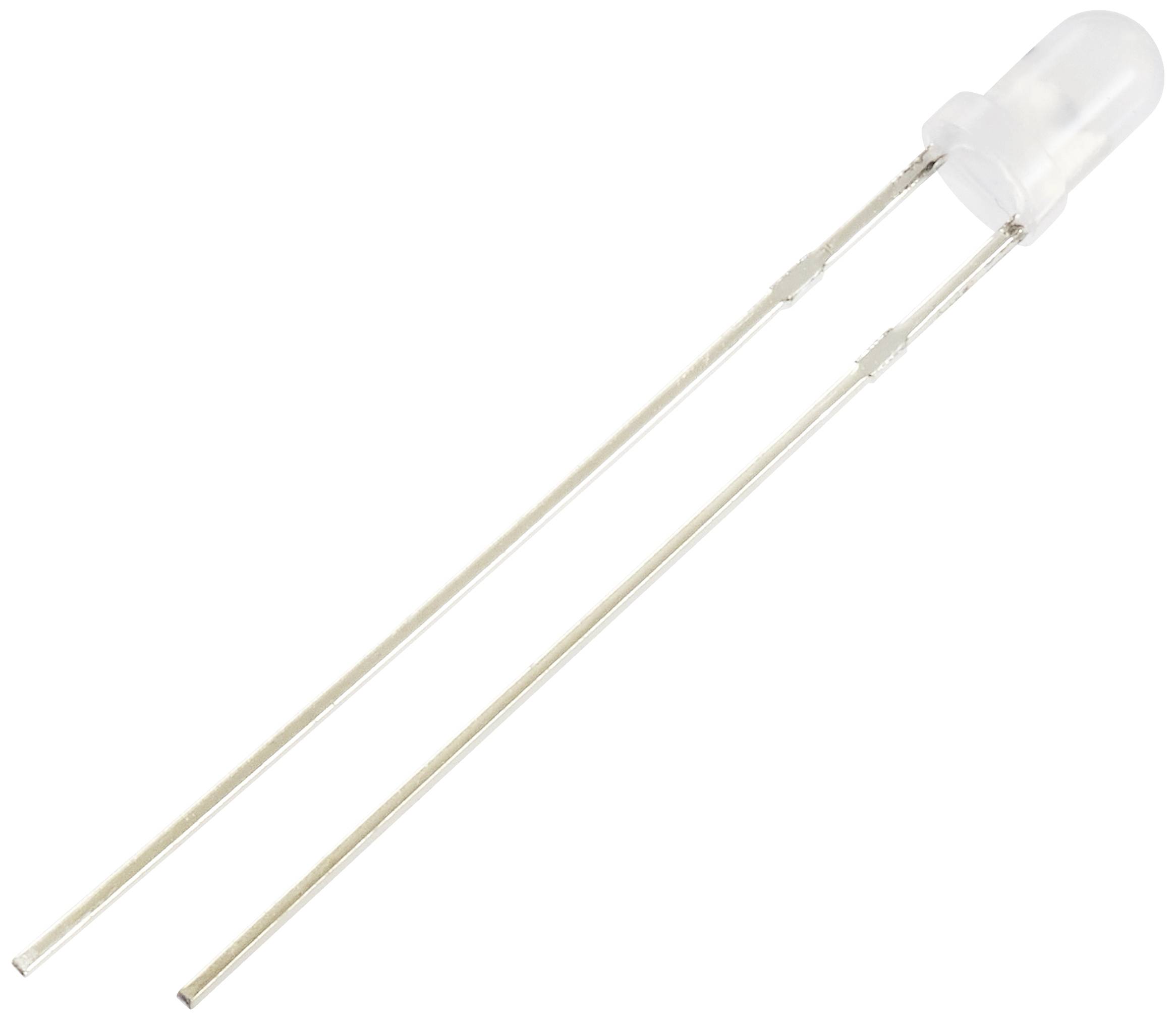 TRU COMPONENTS LED bedrahtet Weiß Rund 3mm 1560 mcd 30° 12mA 5V