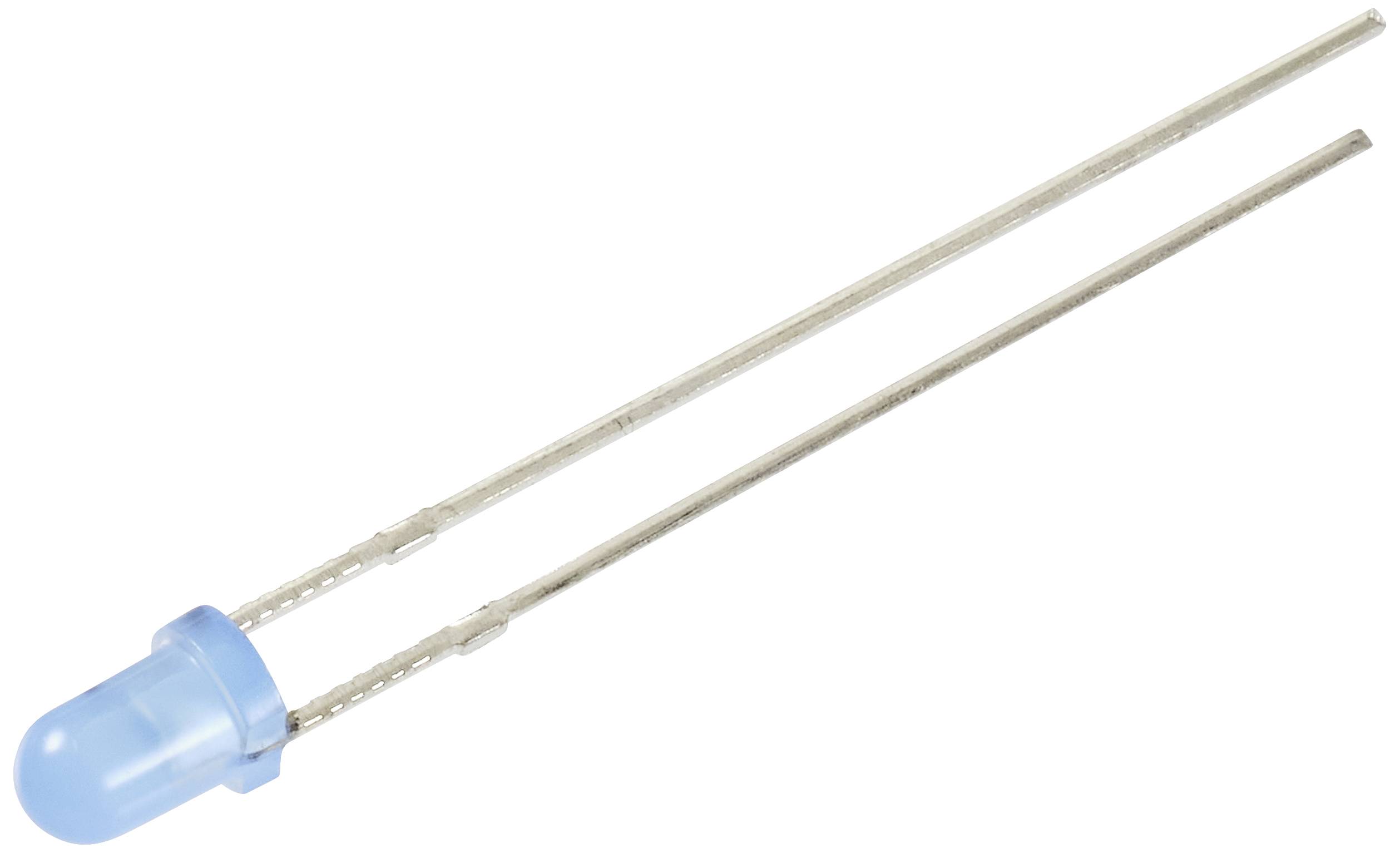 TRU COMPONENTS LED bedrahtet Blau Rund 3mm 750 mcd 30° 12mA 5V