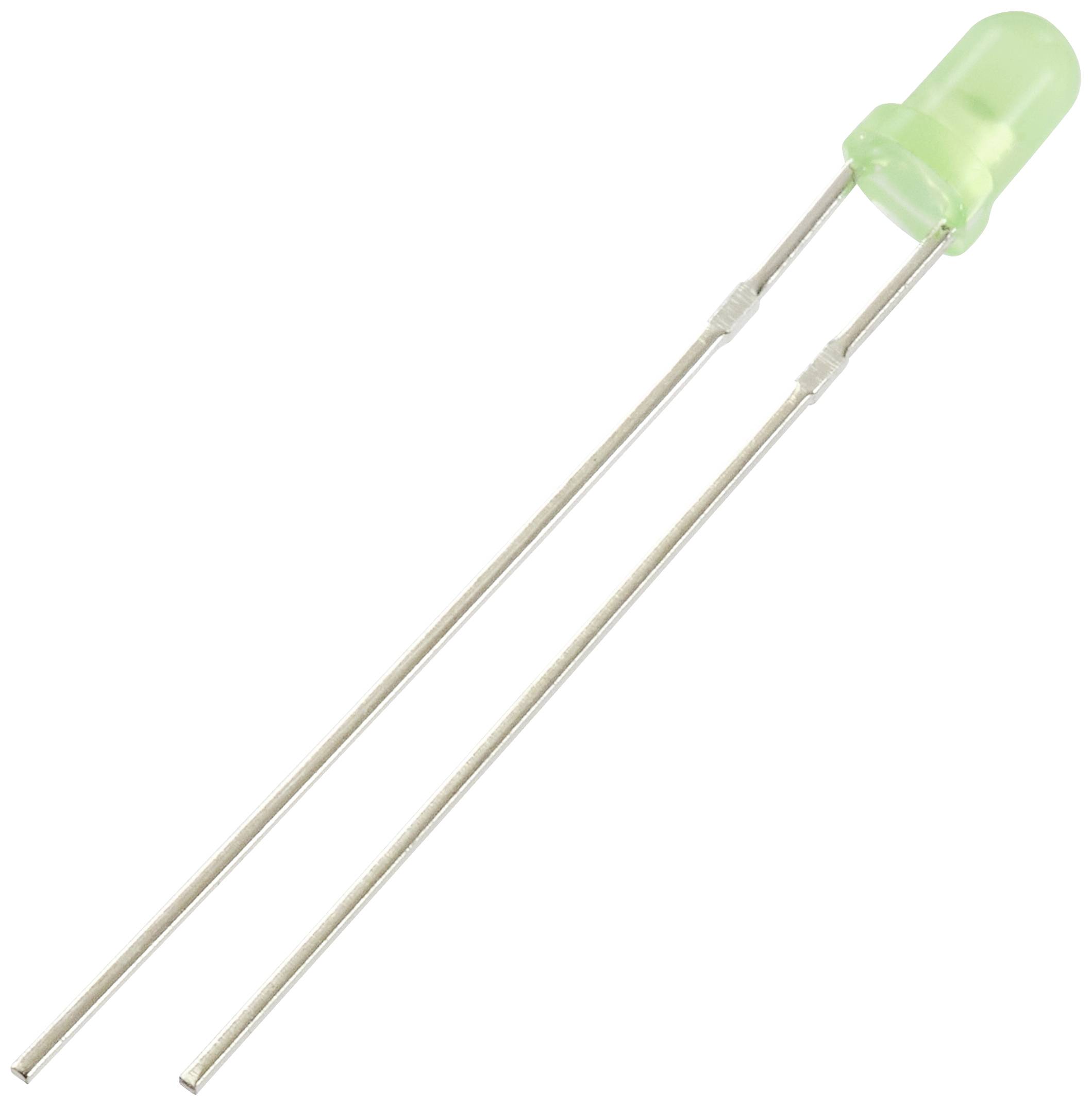 TRU COMPONENTS LED bedrahtet Grün Rund 3mm 1560 mcd 30° 12mA 5V