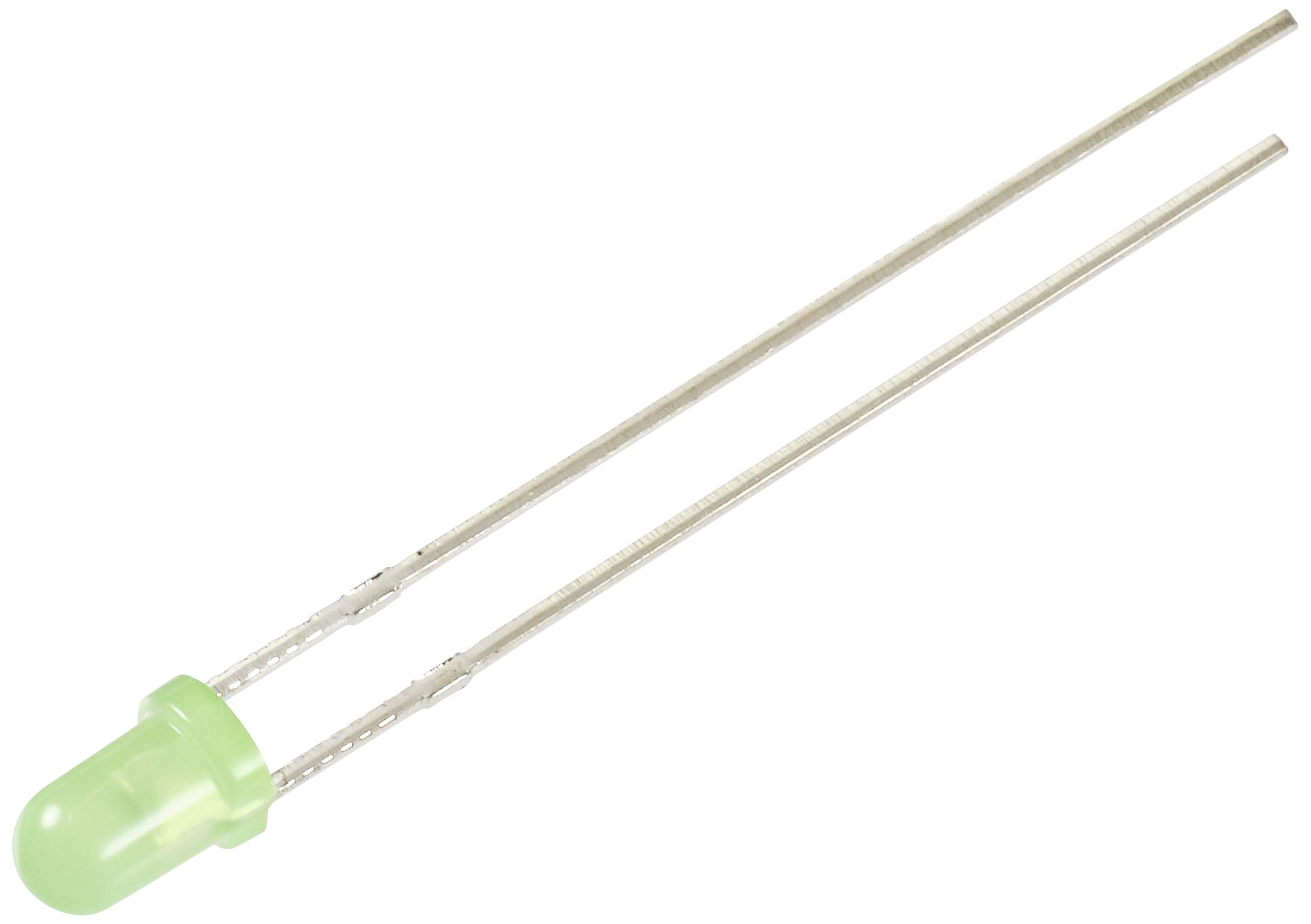 TRU COMPONENTS LED bedrahtet Gelb-Grün Rund 3mm 150 mcd 30° 12mA 5V