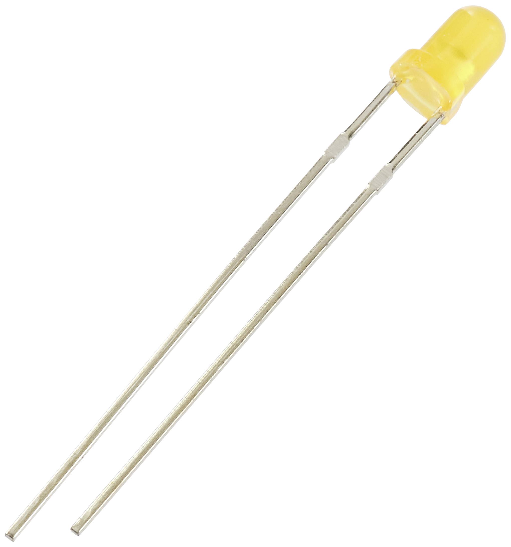 TRU COMPONENTS LED bedrahtet Orange Rund 3mm 500 mcd 30° 12mA 5V